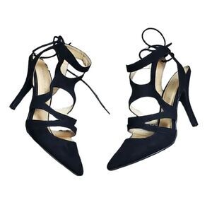 Chinese Laundry Velvet Suede Strappy Mary Jane Heels
